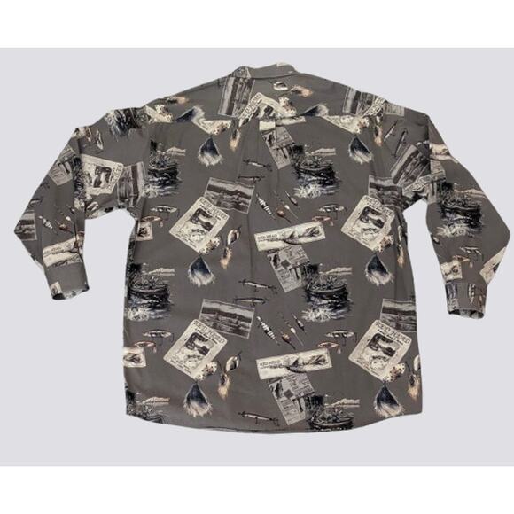 REDHEAD Mens Long Sleeve Button Front Fishing / Camp Shirt XL - Picture 2 of 4